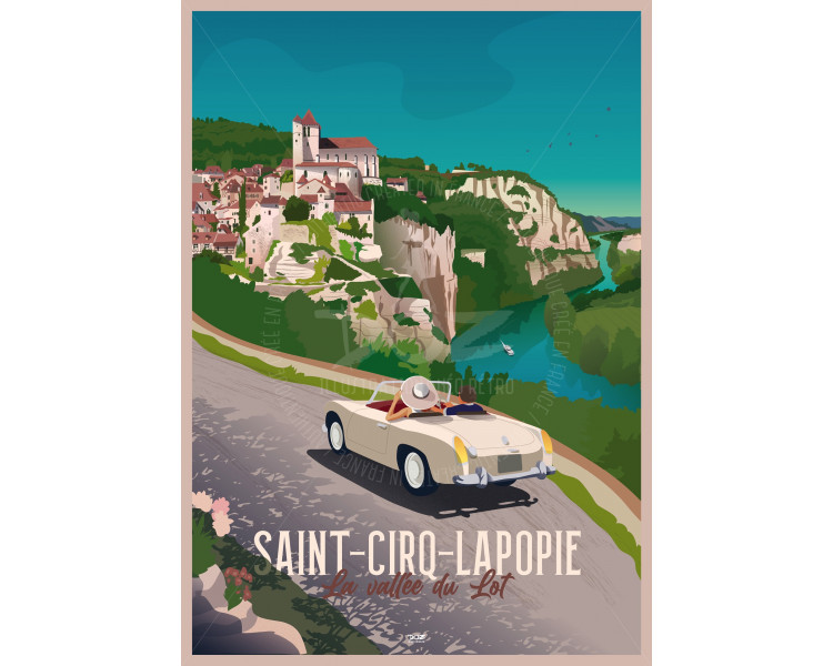 Poster DOZ Saint-Cirq-Lapopie