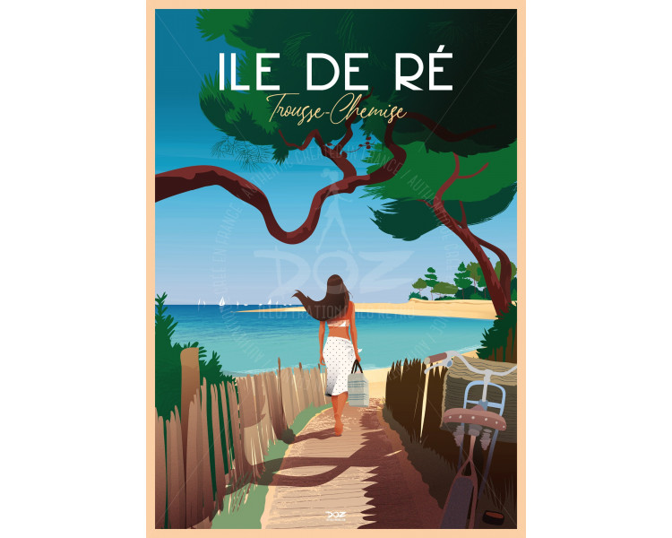 Affiche DOZ ILE DE RÉ Trousse Chemise Affiche DOZ ILE DE RÉ Trousse Chemise