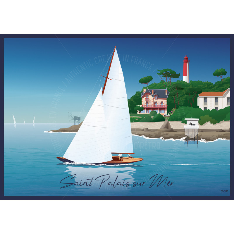 Poster DOZ - Saint-Palais-sur-mer - Panoramic Poster DOZ - Saint-Palais-sur-mer - Panoramic