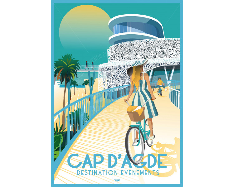 Affiche DOZ Cap d'Agde palais des congrès Casino Affiche DOZ Cap d'Agde palais des congrès Casino