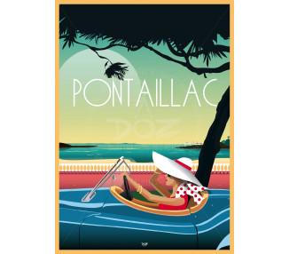 Affiche DOZ Royan Pontaillac décapotable