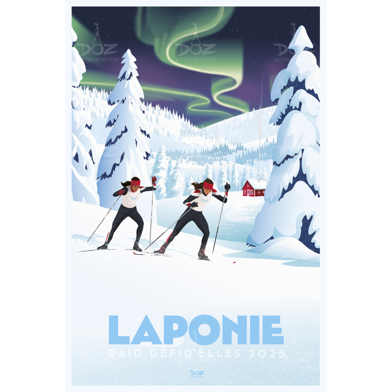Poster DOZ - Lapland - Défi d'Elles Poster DOZ - Lapland - Défi d'Elles