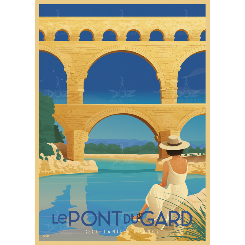 DOZ Poster - The Pont du Gard DOZ Poster - The Pont du Gard