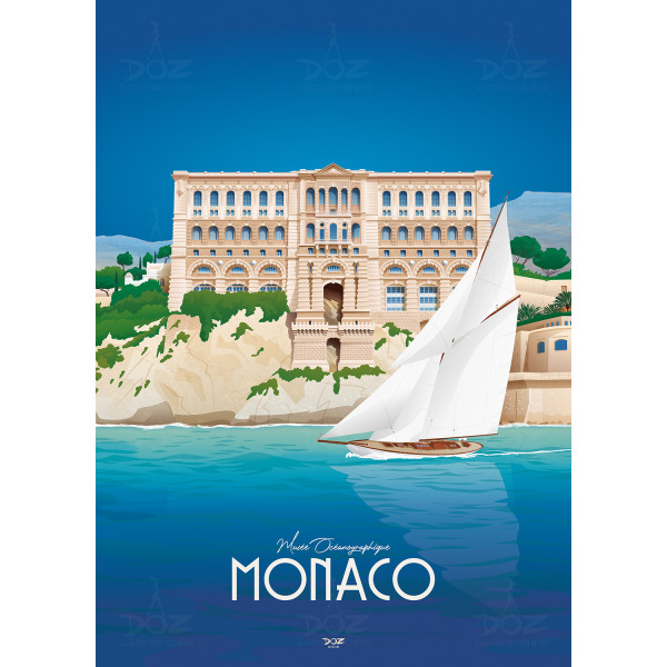 Affiche DOZ - Monaco - Musée Océanographique