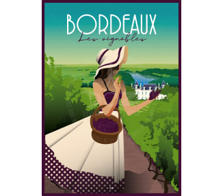 Affiche DOZ Bordeaux- Les Vignobles