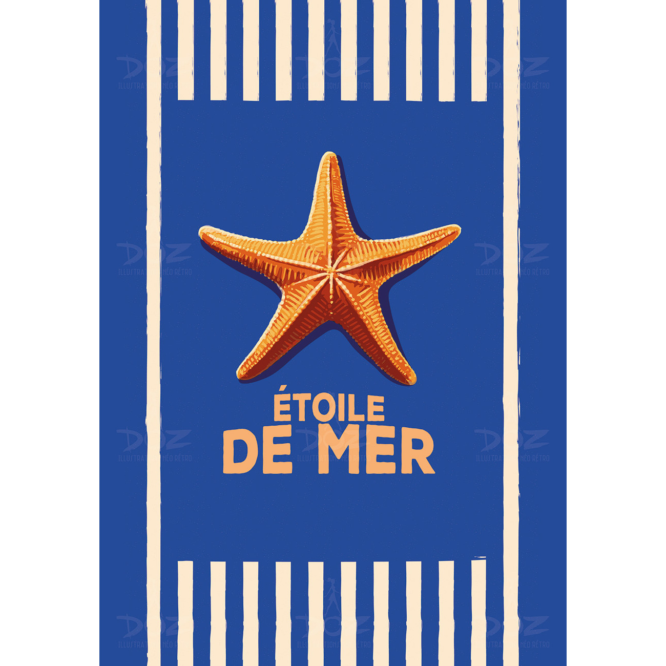 Affiche DOZ - Collection de la mer - Étoile de mer Affiche DOZ - Collection de la mer - Étoile de mer