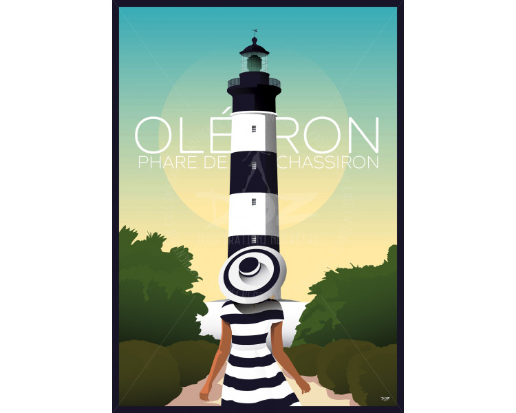 Poster DOZ Ile d'Oléron - The chassiron lighthouse Poster DOZ Ile d'Oléron - The chassiron lighthouse