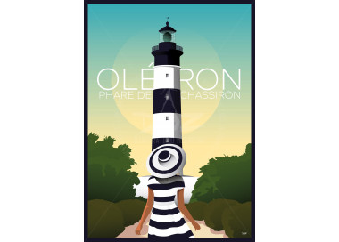 Poster DOZ Ile d'Oléron - The chassiron lighthouse