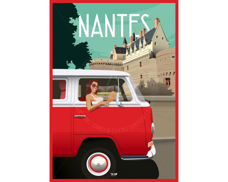 Poster DOZ Nantes - Castle of the Dukes of Brittany - Combi