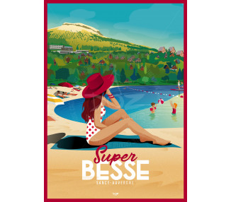 Affiche DOZ Super Besse été plage