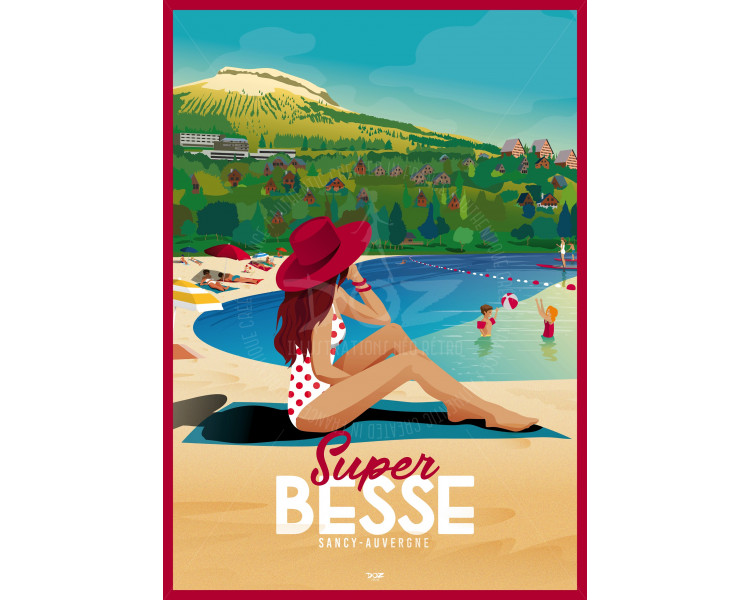 Affiche DOZ Super Besse été plage