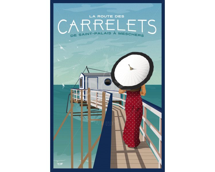 Affiche DOZ La Route des Carrelets Affiche DOZ La Route des Carrelets