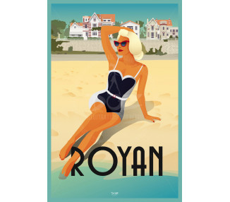 Affiche DOZ Royan La Baigneuse