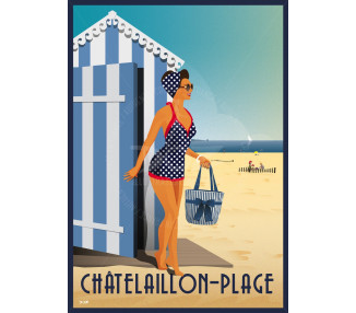 Poster DOZ Châtelaillon-plage - the cabin