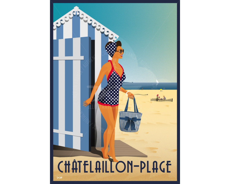 Poster DOZ Châtelaillon-plage - the cabin Poster DOZ Châtelaillon-plage - the cabin