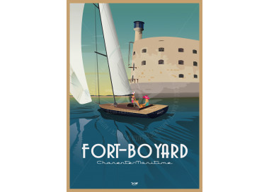 Poster DOZ Fort Boyard - sailboat