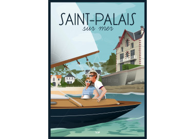 Poster DOZ Saint Palais sur Mer - Sailboat