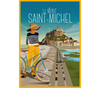 Affiche DOZ Mont Saint-Michel - Vélo