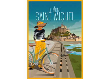 Poster DOZ Mont Saint-Michel - Bike