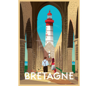 Poster DOZ Bretagne Phare Saint-Mathieu