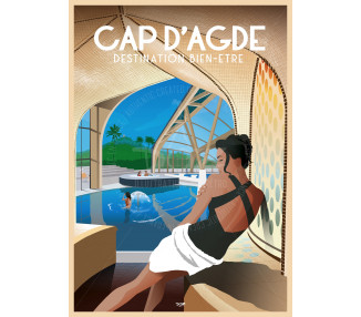 Affiche DOZ Cap d'Agde détente spa