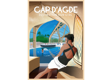 Affiche DOZ Cap d'Agde détente spa