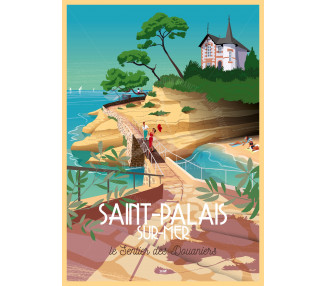 Affiche DOZ Saint-Palais-sur-Mer Le Sentier des Douaniers