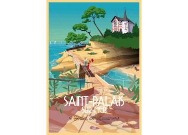 Affiche DOZ Saint-Palais-sur-Mer Le Sentier des Douaniers