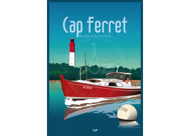 Poster DOZ Cap Ferret - Bassin d'Arcachon