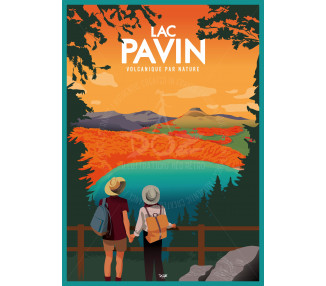 Affiche DOZ Besse Super Besse Lac Pavin Automne