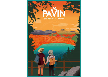 Affiche DOZ Besse Super Besse Lac Pavin Automne