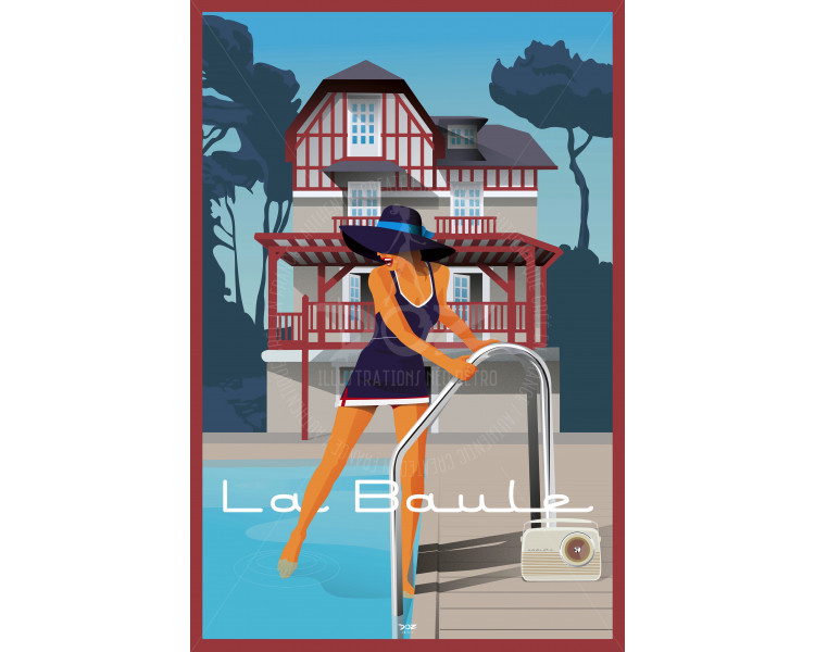Affiche DOZ La Baule Les pins