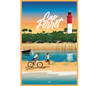 Affiche DOZ Cap Ferret Mimbeau - Phare