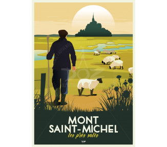 Affiche DOZ Le Mont Saint-Michel - Les Prés Salés