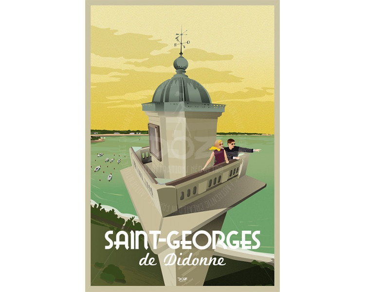 Affiche DOZ Saint Georges De Didonne - Le phare Affiche DOZ Saint Georges De Didonne - Le phare