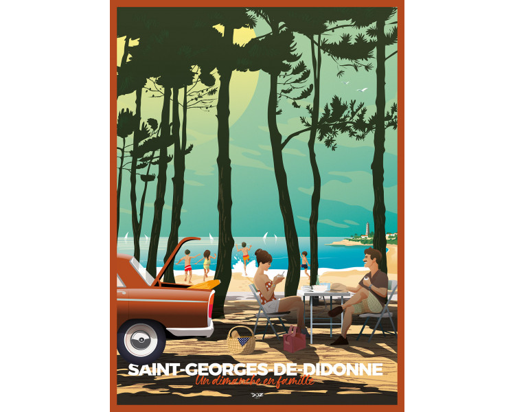 DOZ affiches vintage : Affiche Saint-Georges-de-Didonne Famille 404
