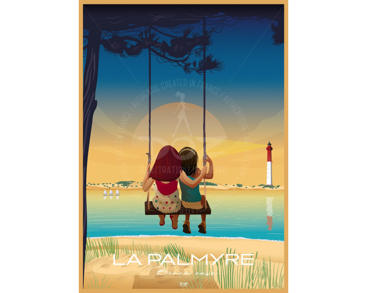 Poster DOZ La Palmyre Bonne Anse Swing Poster DOZ La Palmyre Bonne Anse Swing