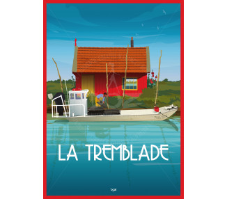 Poster DOZ La Tremblade N°3 Oyster farmer