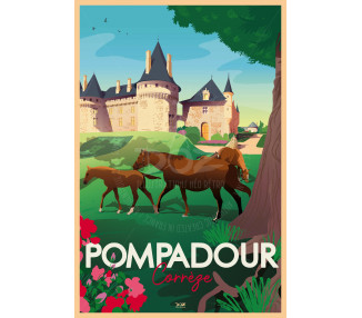 Affiche DOZ Haras National de Pompadour Corrèze