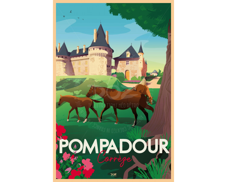 Affiche DOZ Haras National de Pompadour Corrèze