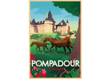 Affiche DOZ Haras National de Pompadour Corrèze