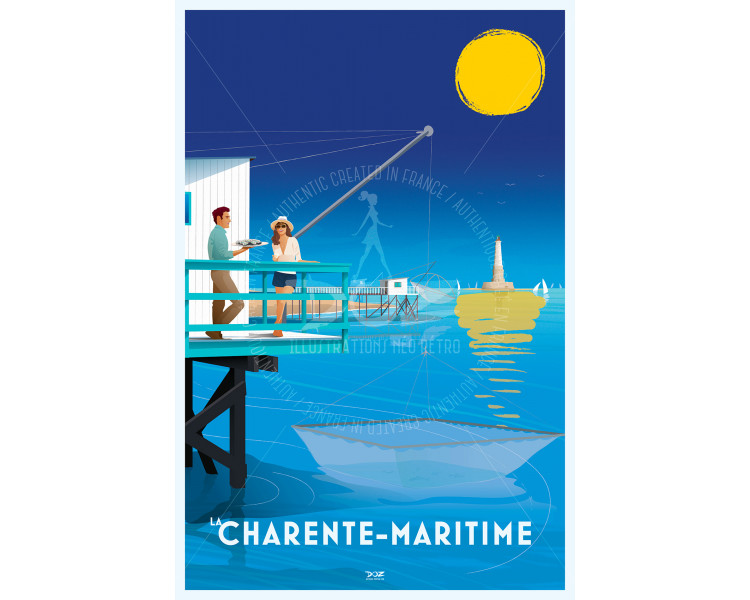 Affiche DOZ la Charente-Maritime - Littoral Affiche DOZ la Charente-Maritime - Littoral