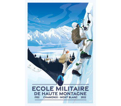 Poster DOZ Military School of High Mountain Chamonix