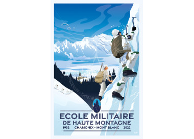 Poster DOZ Military School of High Mountain Chamonix