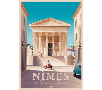 Affiche DOZ Nîmes - Maison Carrée