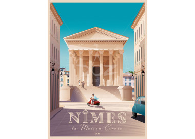Affiche DOZ Nîmes - Maison Carrée