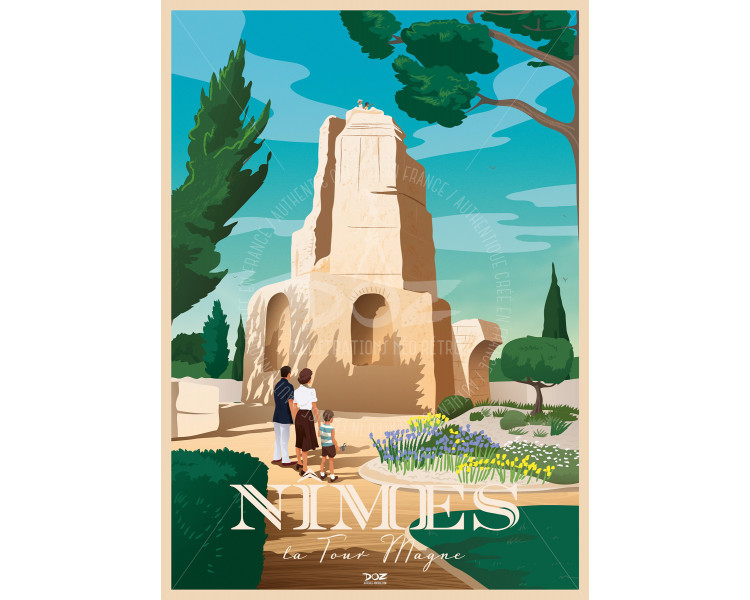 Affiche DOZ Nîmes - La Tour Magne Affiche DOZ Nîmes - La Tour Magne