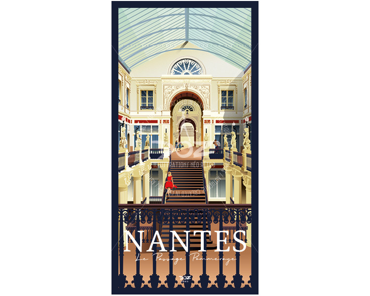 Carte Postale - Nantes - Le Passage Pommeraye Carte Postale - Nantes - Le Passage Pommeraye
