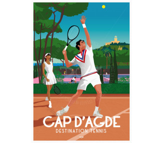 Affiche DOZ Cap d'Agde Tennis Centre International