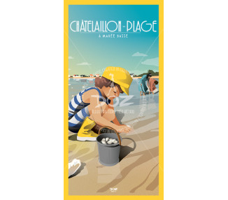 Carte postale Châtelaillon-plage - Marée basse